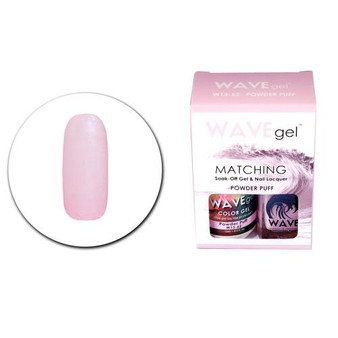 WaveGel Matching S/O Gel & Nail Lacquer - W1362 Powder Puff .5 oz