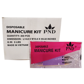 PND Disposable Manicure Kit - Case/300 Kits