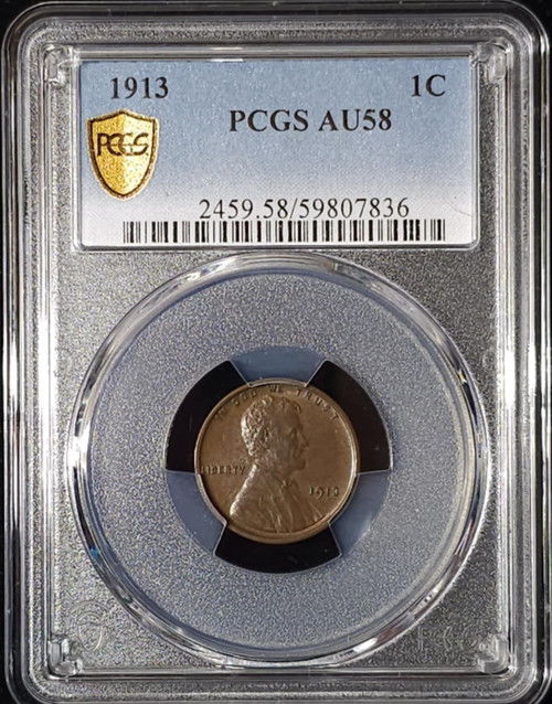 1913 1C, BN, PCGS AU58 1913 1C, BN, PCGS AU58