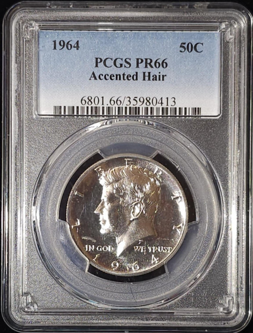 1964 50C, Accented Hair, PCGS PR66 1964 50C, Accented Hair, PCGS PR66