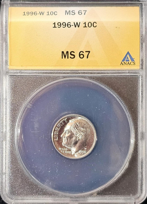 1996-W 10C, ANACS MS67 1996-W 10C, ANACS MS67