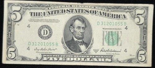 1950 B $5 FRN -FR-1963D- VF