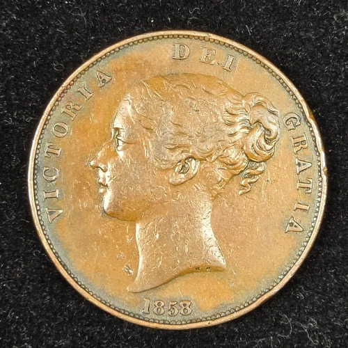 Great Britain 1858 1D - KM#739- XF
