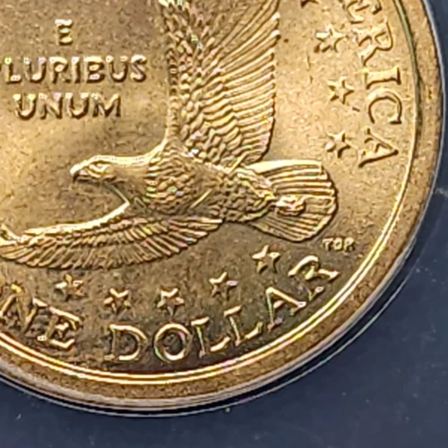 2000-P $1, ANACS MS66 Speared Eagle FS-901 Sacagawea Dollar Wounded Variety