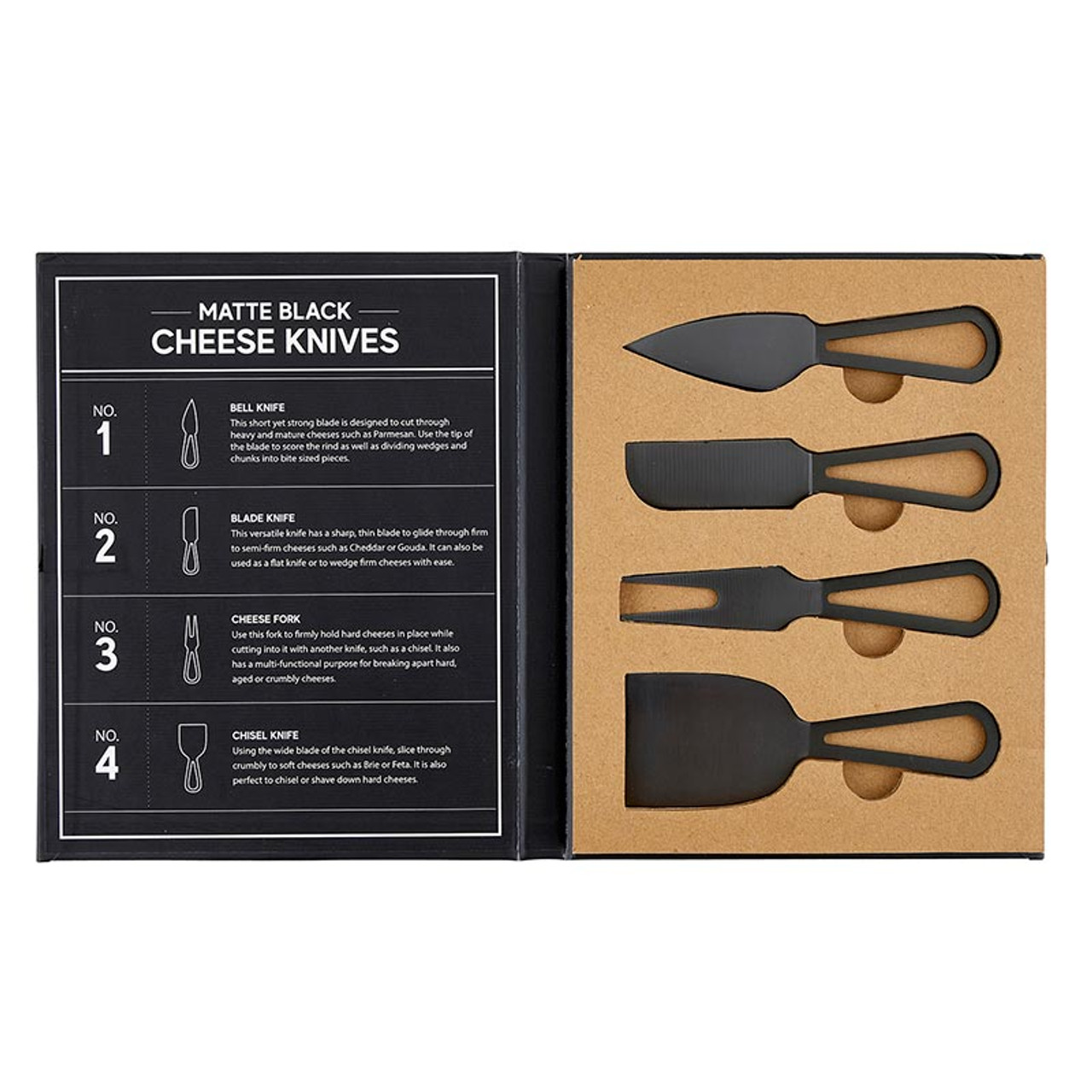 Cheese Knives Book Box - Matte Black - Faithworks Gives Back