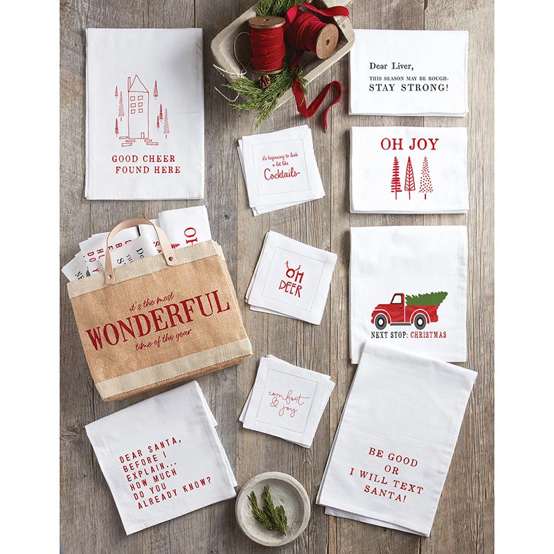 Face To Face Jute Tote - It's the Most Wonderful Time of the Year - Thumbnail 4