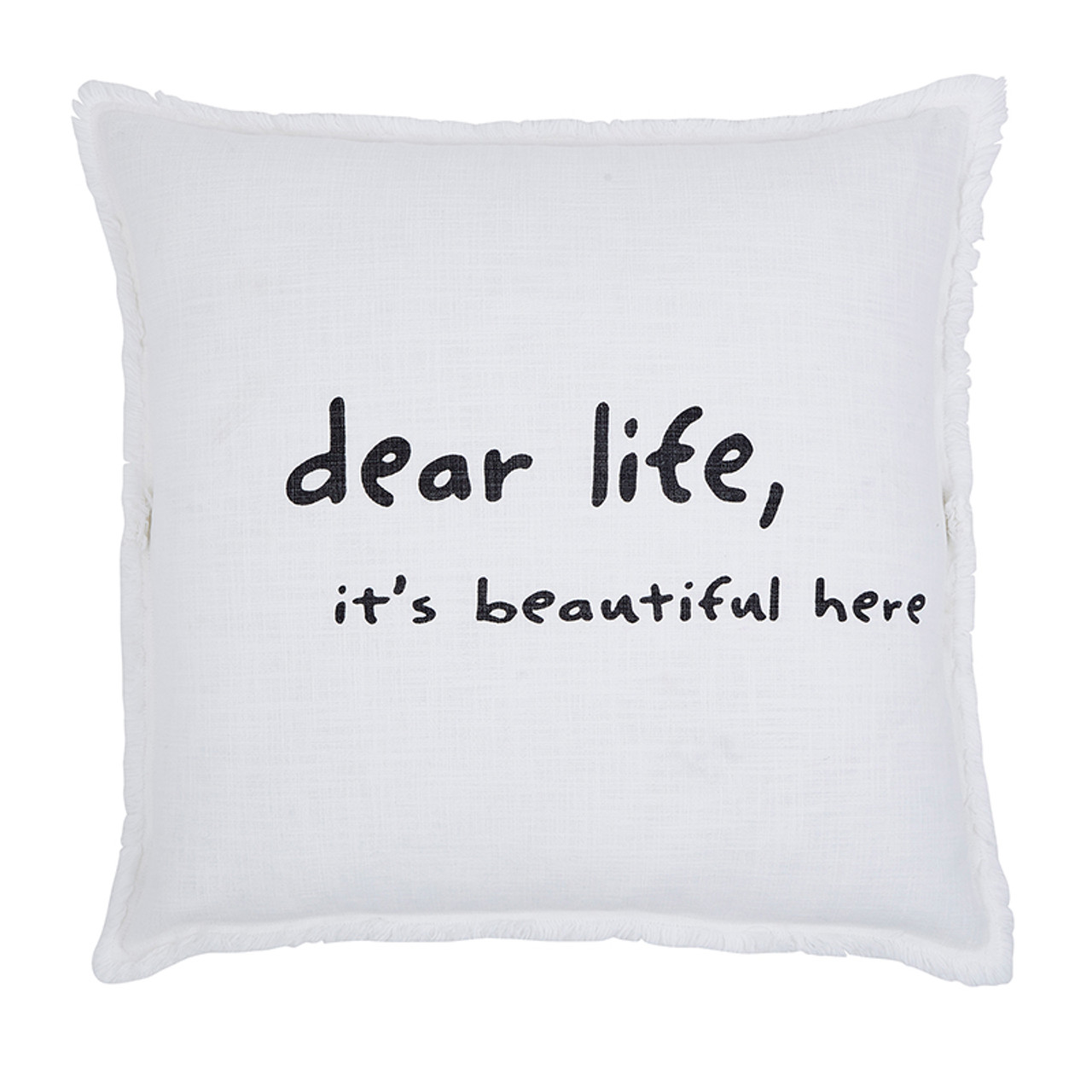 Large Sofa Pillow Dear Life It s Beautiful Here Consumer