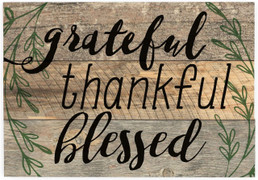 Pallet Sign - Grateful, Thankful, Blessed