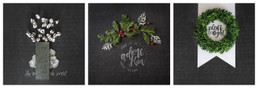 Greeting Card - Christmas - Chalk Board Hymns