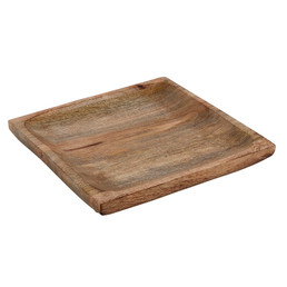 Square Wood Tray - small