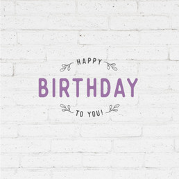 Greeting Card - Birthday - Happy Birthday To You