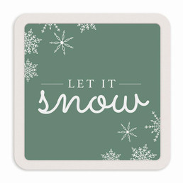 Christmas Ceramic Mini Sign - Let It Snow
