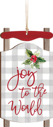 Ornament - Sled - Joy To The World