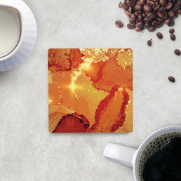 Orange Geode Coaster