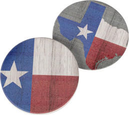 Car Coasters - Texas Red White and Blue