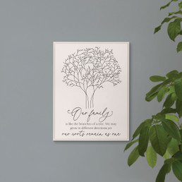 Our Family Is Like The Branches Of A Tree Ornate Decor