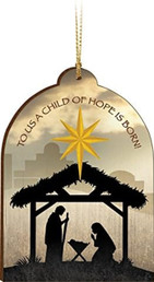 Ornament -  To Us A Child of Hope is Born