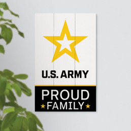 Army Proud Family Pallet Decor