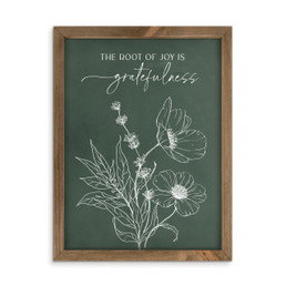Framed Art - The Root Of Joy
