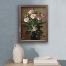 Framed Art - Pink Flowers