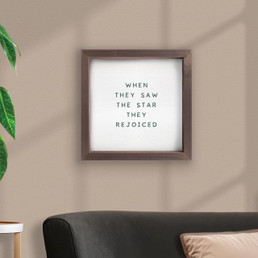 Merry Be Your Christmas Framed Art - When They Saw