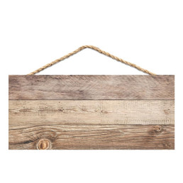 Light Wood Hanging Sign
