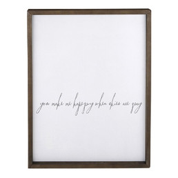 Face to Face Cadet Word Board - You Make Me Happier When Skies Are Grey