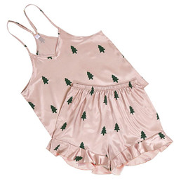 Cami + Ruffled Shorts - Woodland Tree