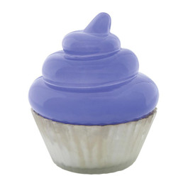 Blue Cupcake Candle