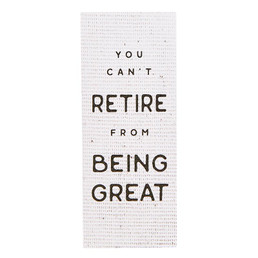 Vertical Block - You Can't Retire from Being Great