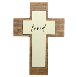 Loved Pop Out Wall Cross - Cross of Love & Faith