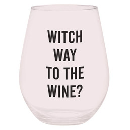 Wine Glass Stainless Steel - Witch Way to the Wine