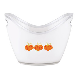 Acrylic Beverage Bucket - Pumpkins