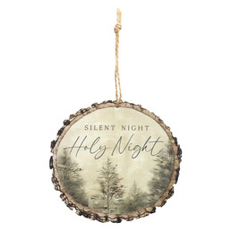 Evergreen Christmas Barky Ornament - Silent Night