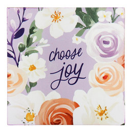 Blooms of Grace Word Block - Choose Joy