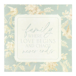 Where We Begin Word Block - Family Where Love Begins