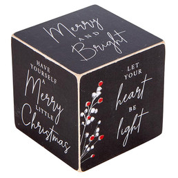 2.5" Quote Cube - Merry and Bright