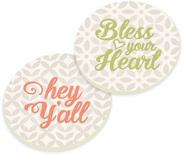Car Coaster - Hey Y'all - Bless Your Heart