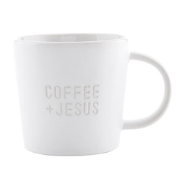 Face to Face Ceramic Coffee Mug - Coffee + Jesus