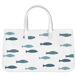Canvas Tote - Coastal Fish