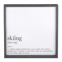 Face To Face Cadet Word Board - Skiing Definition