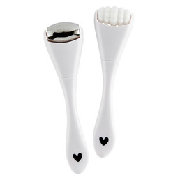 Spa To-Go Set - White Rollers with White Bag