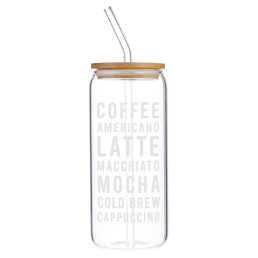 Glass Cold Brew Tumbler - Coffee Americano