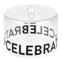 Large Acrylic Cake Dome - Celebrate