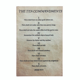 10 Commandment Plaque