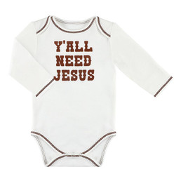 Long Sleeve Snapshirt - Y'all Need Jesus