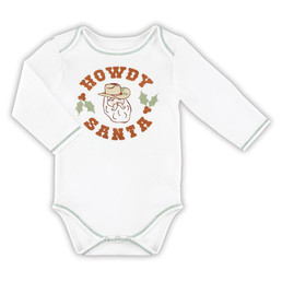 Long Sleeve Snapshirts - Howdy Santa