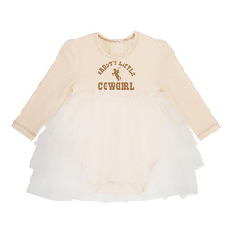 Long Sleeve Daddy's Little Cowgirl Tutu Dress