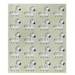 Knit Zebra Blanket