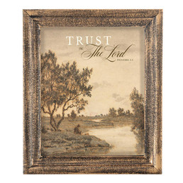 In Every Season Gold Framed Art - Trust